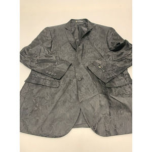 New Tazio Italy Blazer Jacket Black 42R Men's  A28